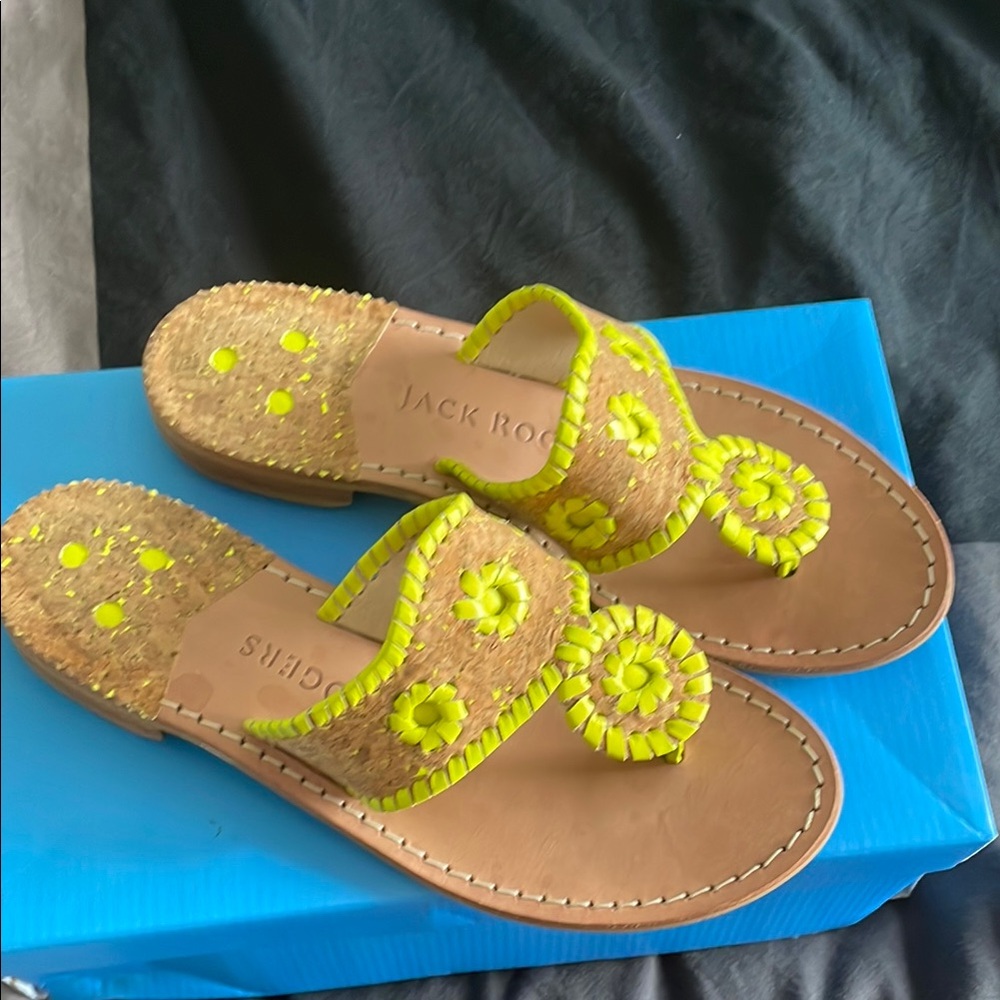 Jack Rogers Women's Sandals - Neon Yellow